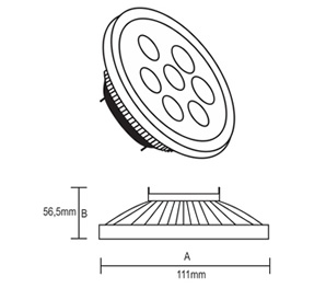 SUPERLED AR111 9W